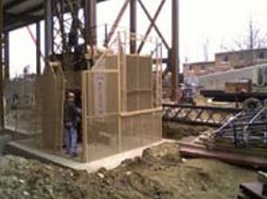 Construction Hoist at Purdue University Ross Ade Stadium